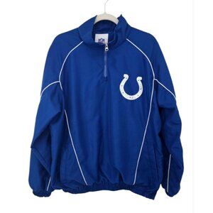 NFL Men's Indianapolis Colts 1/4 Zip Pullover/ Windbreaker/Jacket Size M